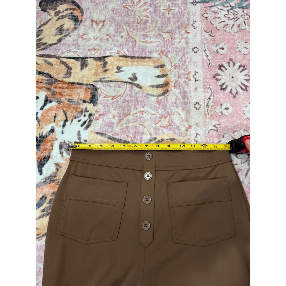 Halara Brown DayStretch High Waisted Pockets Straight Wide Leg Casual Pants M - Picture 5 of 8